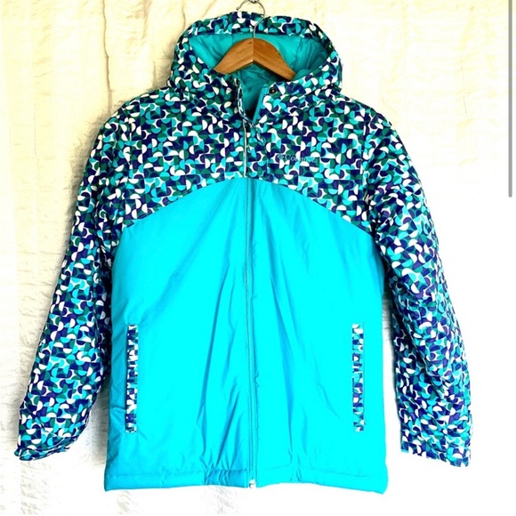Columbia Girls Blue Winter / Snow Jacket Size L - Picture 1 of 7